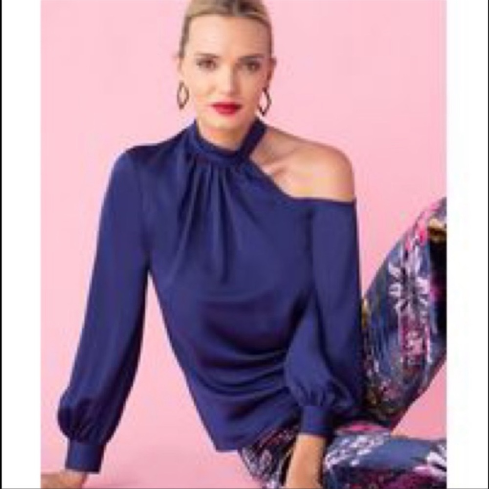 Trina Turk Negroni cold shoulder top